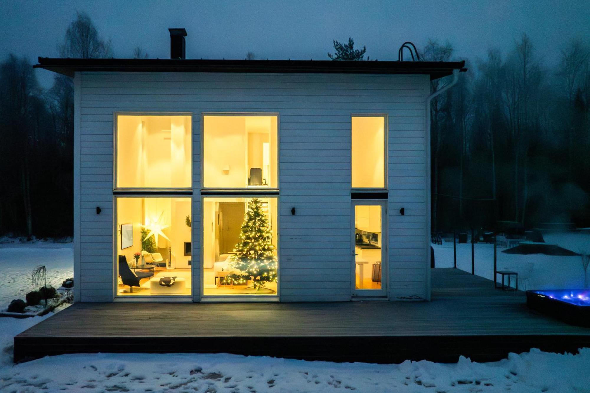 Villa Nightsky -Private Location, Sauna And Jacuzzi Rovaniemi Bagian luar foto